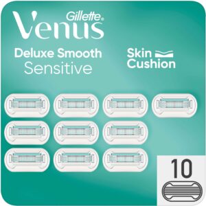 Gillette Venus Deluxe Smooth Sensitive Razor Blades 10 count