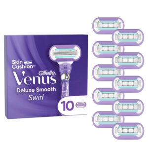 Gillette Venus Deluxe Smooth Swirl Razor Blades 10 count