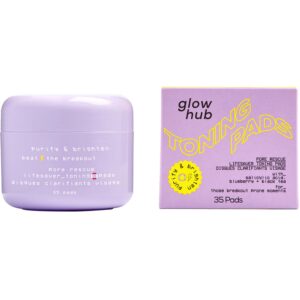 Glow Hub Purify & Brighten Pore Resque Lifesaver Toning Pads 35 stk