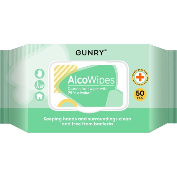 Gunry AlcoWipes 50 stk