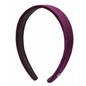 Hermine Hold Discothèque Collection HH Solid Velvet Headband  Plum