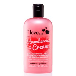 I Love... Bubble Bath & Shower Crème I Love… 500ml Strawberries & Crea