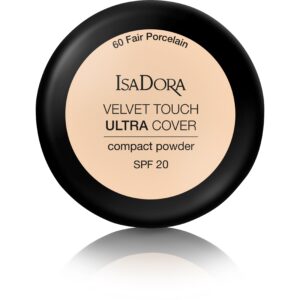 IsaDora Velvet Touch Ultra Cover Compact Powder SPF20 60 Fair Porcelai