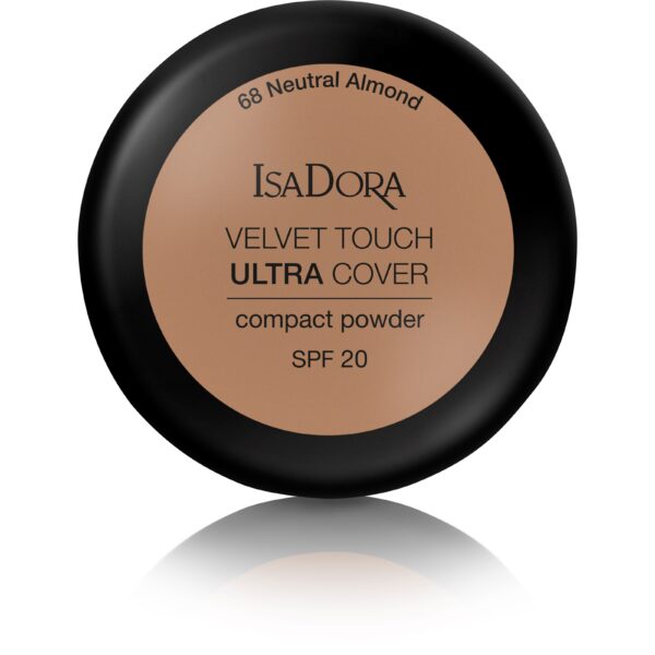 IsaDora Velvet Touch Ultra Cover Compact Powder SPF20 68 Neutral Almon