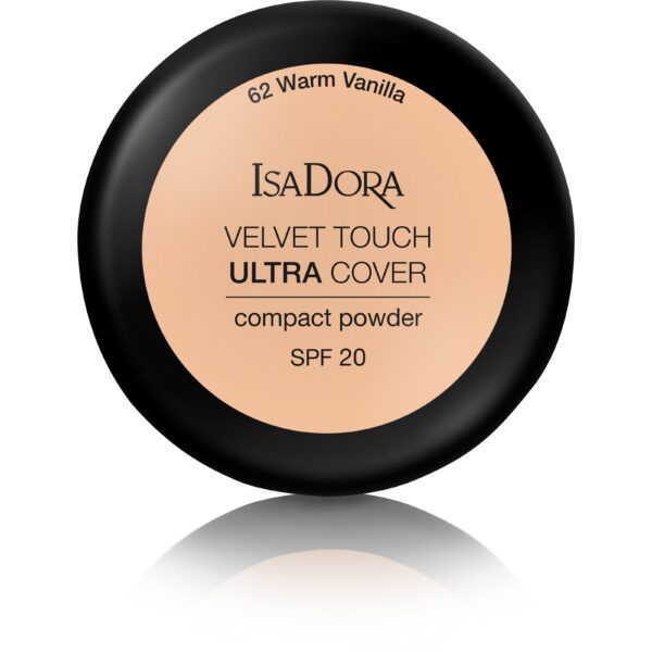 IsaDora Velvet Touch Ultra Cover Compact Powder SPF20 62 Warm Vanilla