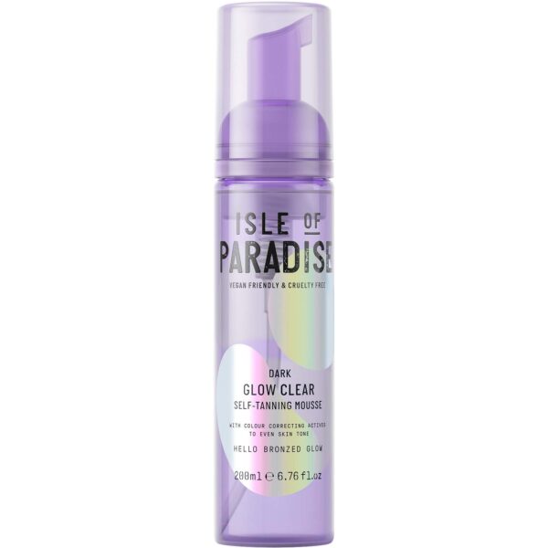 Isle Of Paradise Glow Clear Self Tanning Mousse Dark