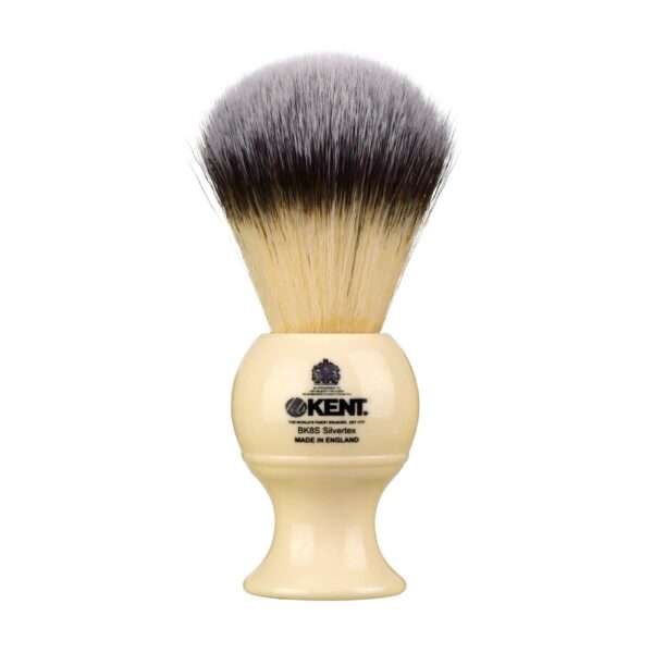 Kent Brushes Ivory Silvertex Synthetic Shaving Brush