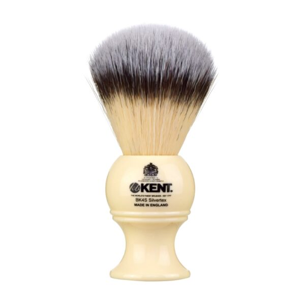 Kent Brushes Ivory Silvertex Synthetic Shaving Brush