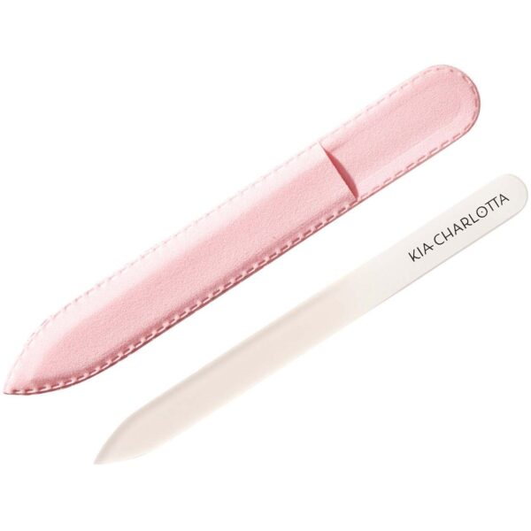 Kia-Charlotta Glass Nail File Pink