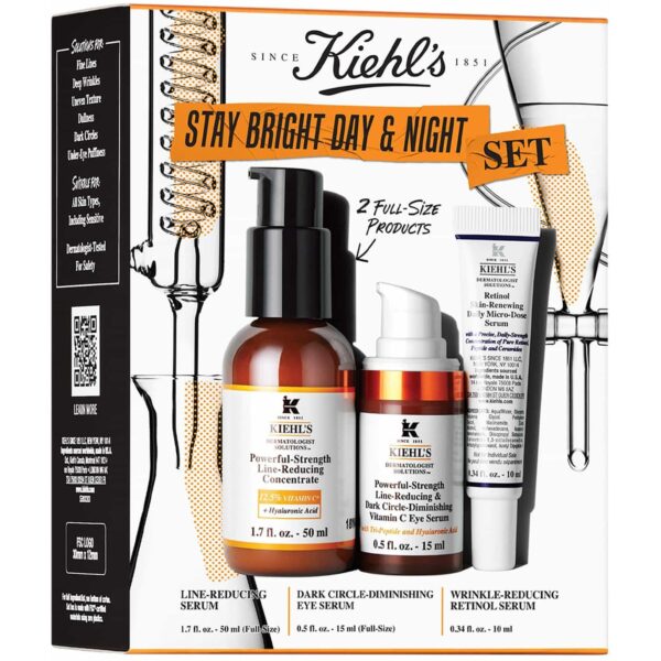 Kiehl&apos;s Line-Reducing Concentrate Stay Bright Day and Night Set