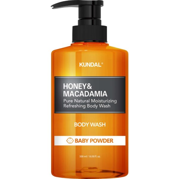 Kundal Honey & Macadamia Pure Body Wash Baby Powder 500 ml