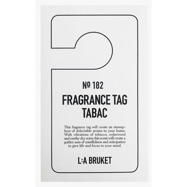 L:a Bruket Fragrance tag Tabac