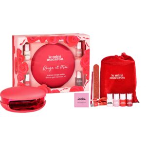 Le Mini Macaron Gel Manicure Kits Rouge et Moi Manicure Kit