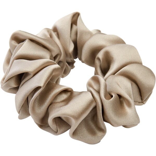 Lenoites Mulberry Silk Scrunchie Antique Gold