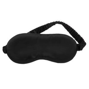 Lenoites Mulberry Sleep Mask with Pouch Black