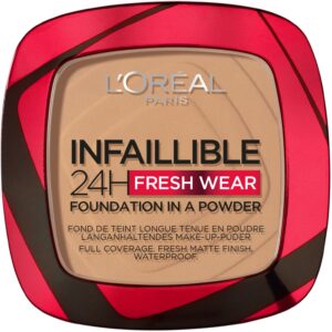 Loreal Paris Infaillible 24h Fresh Wear Powder Foundation  Amber 300