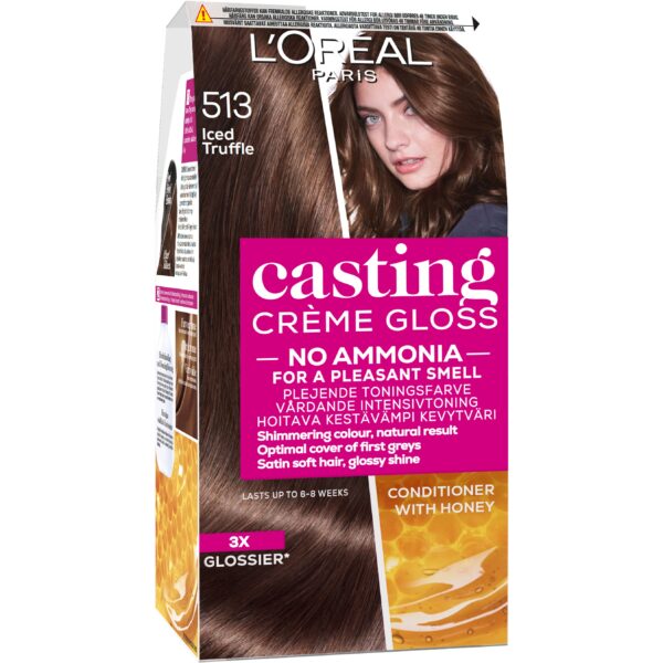 Loreal Paris Casting Crème Gloss Conditioning Color 513 Iced Truffle