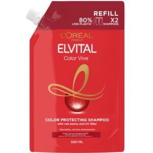 Loreal Paris Elvital Color Vive Shampoo Refill Pouch 500 ml