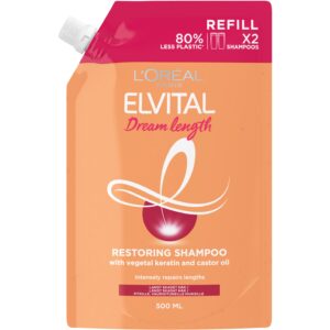 Loreal Paris Dream Length Elvital Restoring Shampoo Refill 500 ml