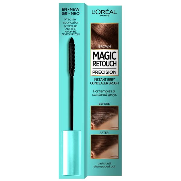 Loreal Paris Magic Retouch Instant Grey Concealer Brush Brown