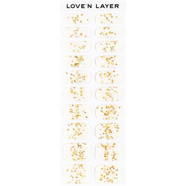 Love&apos;n Layer Love Note Funky Sparkle Gold