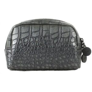 LULU&apos;S ACCESSORIES Beauty Cosmetic Bag Mini Shimmery Black