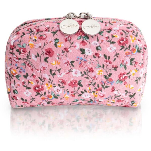 LULU&apos;S ACCESSORIES Cosmetic Bag Small Floral Rose