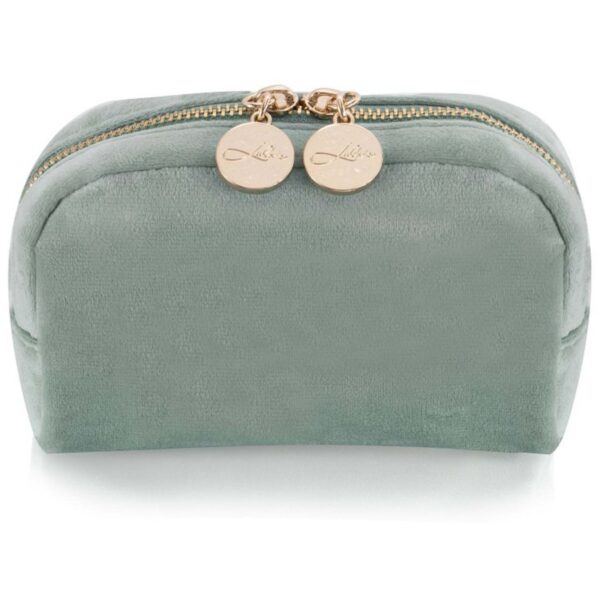 LULU&apos;S ACCESSORIES Cosmetic Bag Small Velvet Mint