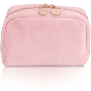 LULU&apos;S ACCESSORIES Cosmetic Bag Velvet Pink