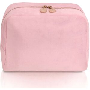 LULU&apos;S ACCESSORIES Toiletry Bag Velvet Pink