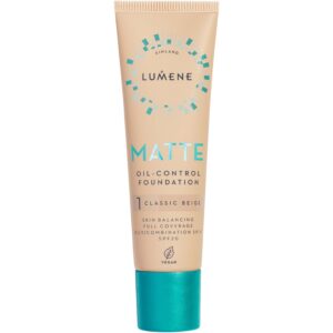 Lumene Matte Oil-Control Foundation SPF20 1 Classic Beige