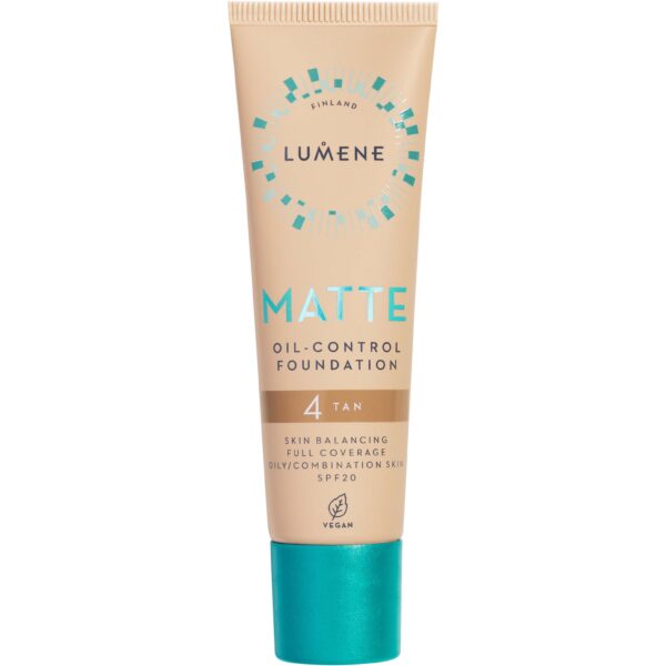 Lumene Matte Oil-Control Foundation SPF20 4 Tan