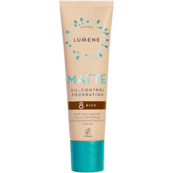 Lumene Matte Oil-Control Foundation SPF20 8 Rich