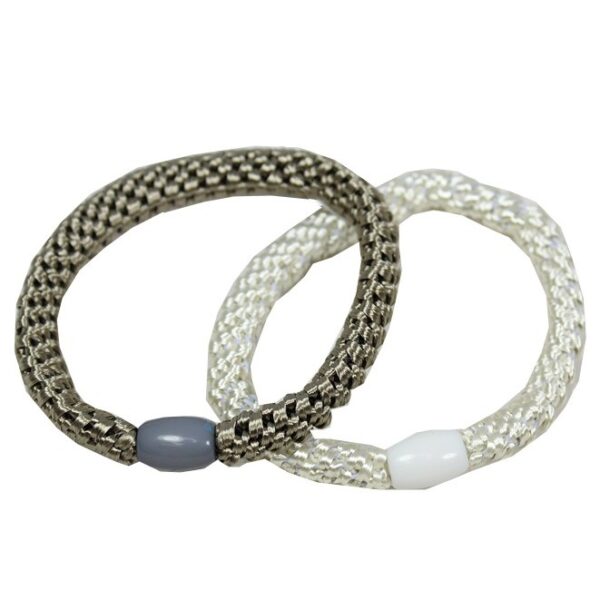 By Lyko 2 Pack Woven Hair Ties White