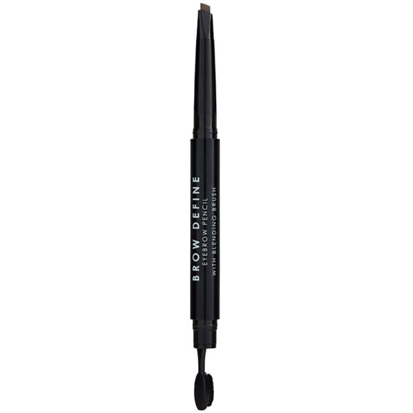 MUA Makeup Academy Brow Define Eyebrow Pencil with Blending Brush Dark