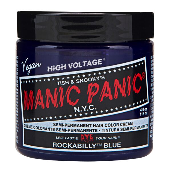 Manic Panic Semi-Permanent Hair Color Cream Rockabilly Blue