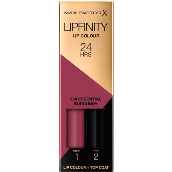 Max Factor Lipfinity 2-Step Long Lasting Lipstick 330 Essentail Burgun