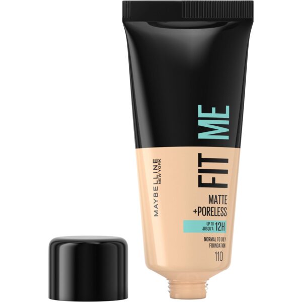 Maybelline New York Fit Me Matte + Poreless Foundation 110 Porcelain