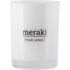 Meraki Fresh Cotton Scented Candle Large