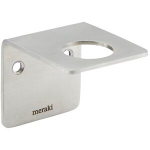 Meraki Bottle Hanger Brushed Silver Finish