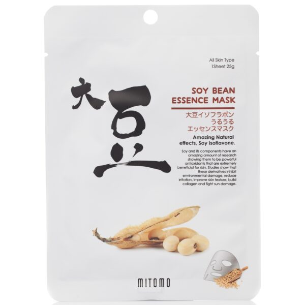 MITOMO Soy Bean Essence Mask 4-Pack 100 g