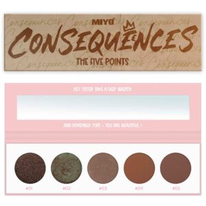 MIYO Five Points Paletts Eyeshadows 15 Consequenses