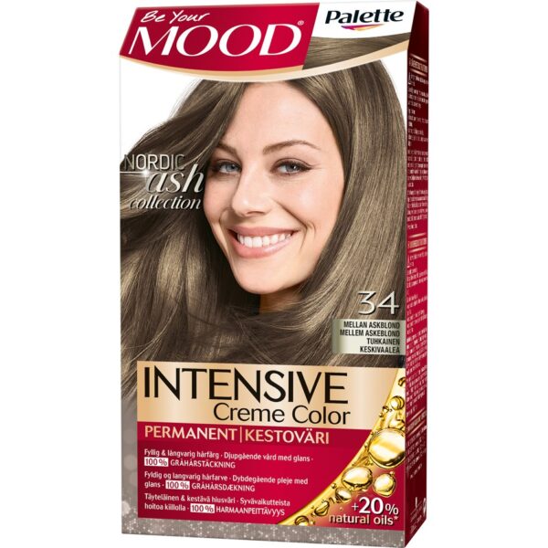 MOOD MOOD Intensive Creme Color 34 Mellan Askblond