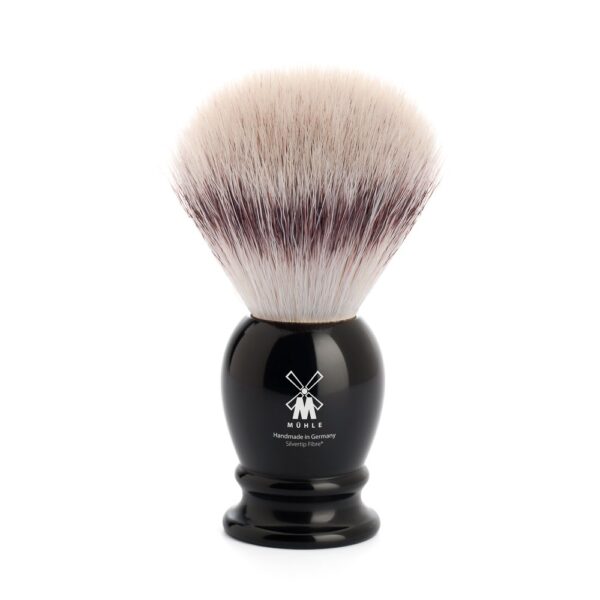 Mühle Syntetisk Barberkost Classic Resin Black Silvertip Fibre-L