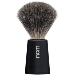 NOM CARL Shaving Brush Pure Badger Black Black