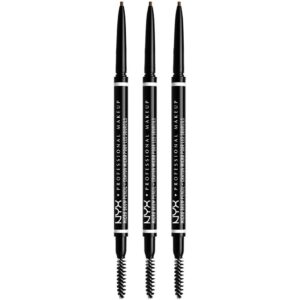 NYX PROFESSIONAL MAKEUP Micro Brow Pencil Ash Brown x 3