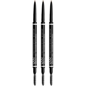 NYX PROFESSIONAL MAKEUP Micro Brow Pencil Taupe x 3