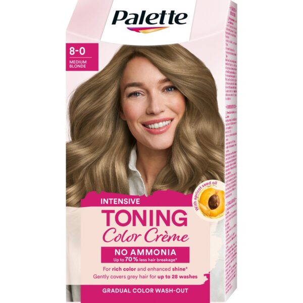 Schwarzkopf Intensive Toning Color Crème  8-0 Medium Blonde