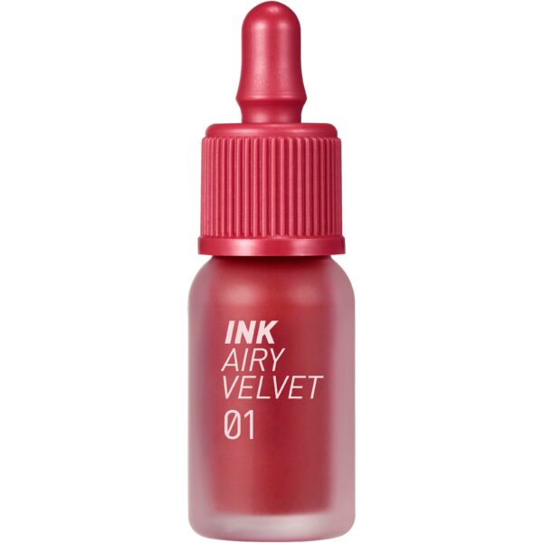 Peripera Ink Airy Velvet #3 Cartoon Coral 01 Hotspot Red