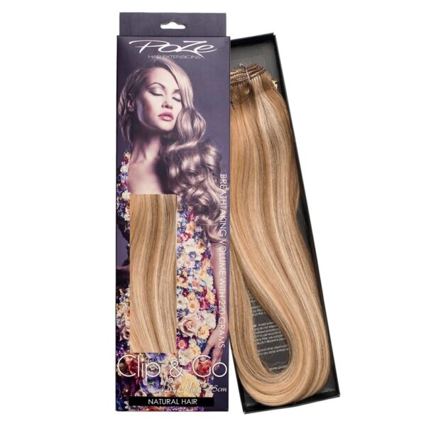 Poze Hairextensions Poze Clip&Go Løshår Miss Volume 55cm 7stk 8A/10NV